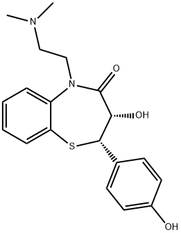 Deacetyl-O-demethyldiltiazem Structural