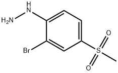 [2-BROMO-4-(METHYLSULFONYL)PHENYL]HYDRAZINE
 Structural