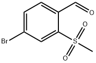 4-BROMO-2-(METHYLSULFONYL)BENZALDEHYDE
 Structural