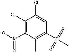 1,2-DICHLORO-4-METHYL-5-(METHYLSULFONYL)-3-NITROBENZENE
