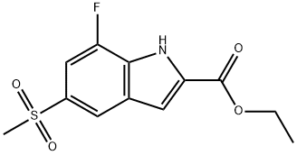 ETHYL 7-FLUORO-5-(METHYLSULFONYL)-1H-INDOLE-2-CARBOXYLATE