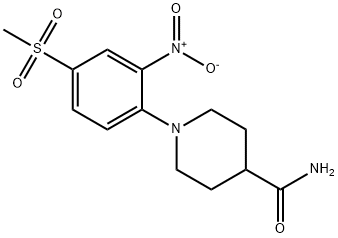 1-[4-(METHYLSULFONYL)-2-NITROPHENYL]PIPERIDINE-4-CARBOXAMIDE
