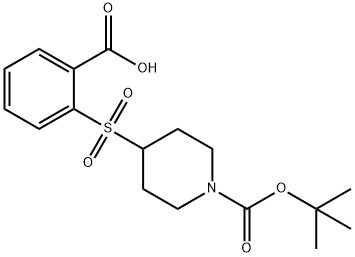 2-{[1-(TERT-BUTOXYCARBONYL)PIPERIDIN-4-YL]SULFONYL}BENZOICACID
 Structural