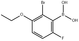 2-BROMO-3-ETHOXY-6-FLUOROPHENYLBORONIC& Structural