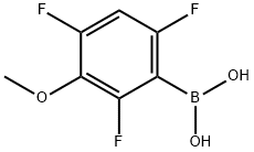 3-Methoxy-2,4,6-trifluorophenylboronic acid Structural