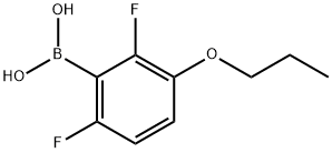 2,6-DIFLUORO-3-PROPOXYPHENYLBORONIC ACID Structural