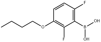 3-BUTOXY-2,6-DIFLUOROPHENYLBORONIC ACID Structural