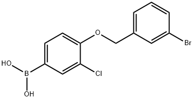 3-CHLORO-4-(3'-BROMOBENZYLOXY)PHENYLBOR& Structural