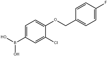 3-CHLORO-4-(4'-FLUOROBENZYLOXY)PHENYLBO& Structural