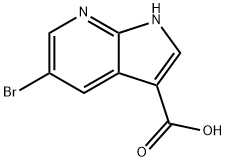 5-BROMO-1H-PYRROLO[2,3-B]PYRIDINE-3-CARBOXYLIC ACID Structural