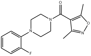 Methanone, (3,5-dimethyl-4-isoxazolyl)[4-(2-fluorophenyl)-1-piperazinyl]-