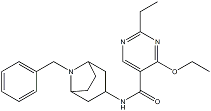 5-Pyrimidinecarboxamide, N-(8-benzyl-3-beta-nortropanyl)-4-ethoxy-2-et hyl- Structural