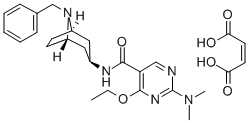 5-Pyrimidinecarboxamide, N-(8-benzyl-3-beta-nortropanyl)-2-(dimethylam ino)-4-ethoxy-, monomaleate