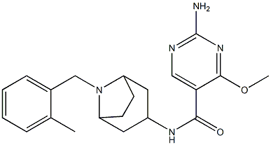 2-Amino-4-methoxy-N-(8-(o-methylbenzyl)-3-beta-nortropanyl)-5-pyrimidi necarboxamide