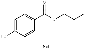 sodium isobutyl 4-oxidobenzoate Structural