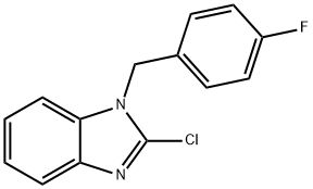 1-(4-Fluorobenzyl)-2-chlorobenzimidazole Structural