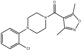 Methanone, [4-(2-chlorophenyl)-1-piperazinyl](3,5-dimethyl-4-isoxazolyl)-