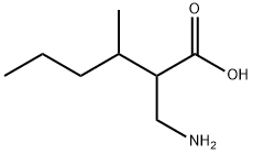 Hexanoic  acid,  2-(aminomethyl)-3-methyl- Structural