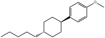 1-Methoxy-4-(trans-4-pentylcyclohexyl)benzene Structural