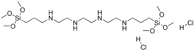 N,N'-bis[2-[[3-(trimethoxysilyl)propyl]amino]ethyl]ethylenediamine dihydrochloride Structural