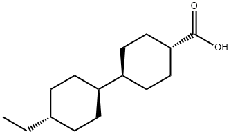 trans-4-Ethyl-(1,1-bicyclohexyl)-4-carboxylic acid Structural