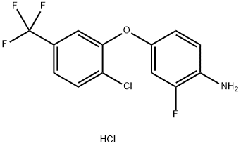 4-[2-CHLORO-5-(TRIFLUOROMETHYL)PHENOXY]-2-FLUOROANILINE HYDROCHLORIDE Structural