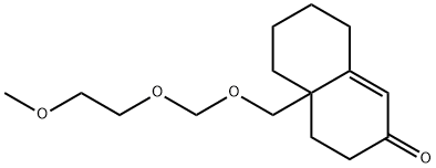 2(3H)-Naphthalenone, 4,4a,5,6,7,8-hexahydro-4a-[[(2-methoxyethoxy)methoxy]methyl]- Structural