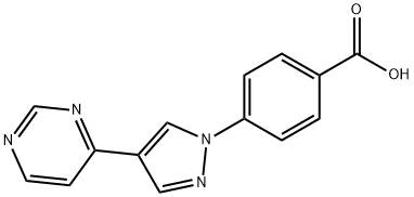 4-(4-PYRIMIDIN-4-YL-1H-PYRAZOL-1-YL)BENZOICACID
