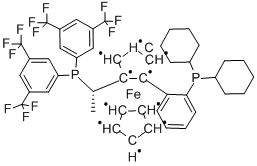 (s)-1-{(s)-2-[2-(dicyclohexylphosphino)phenyl]ferrocenyl}ethylbis[3,5-bis(trifluoromethyl)phenyl]phosphine