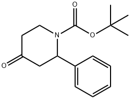 1-BOC-2-PHENYL-PIPERIDIN-4-ONE Structural