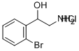 2-AMINO-1-(2-BROMO-PHENYL)-ETHANOL HYDROCHLORIDE Structural