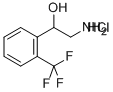 2-AMINO-1-(2-TRIFLUOROMETHYL-PHENYL)-ETHANOL HCL Structural