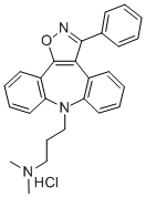 (gamma-Dimethylaminopropyl)-8 phenyl-3 (dibenzo(b,f)isoxazolo(4,5-d))  8H azepine chlorhydrate