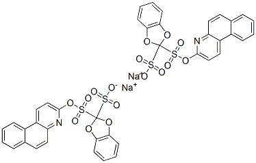 disodium 2-benzo[f]quinolin-3-yl-1,3-dioxoindandisulphonate Structural