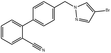 4'-(4-BROMO-PYRAZOL-1-YLMETHYL)-BIPHENYL-2-CARBONITRILE Structural