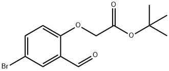 (4-BROMO-2-FORMYL-PHENOXY)-ACETIC ACID TERT-BUTYL ESTER Structural