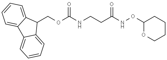 N-(2H-3,4,5,6-Tetrahydropyran-2-yloxy)-3-[(fluoren-9-ylmethoxy)carbonylamino]propanamide Structural
