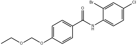 N-(2-BROMO-4-CHLOROPHENYL)-4-(ETHOXYMETHOXY)BENZAMIDE