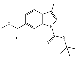 1-(TERT-BUTYL) 6-METHYL 3-IODO-1H-INDOLE-1,6-DICARBOXYLATE