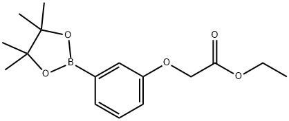 [3-(4,4,5,5-TETRAMETHYL-[1,3,2]DIOXABOROLAN-2-YL)-PHENOXY]-ACETIC ACID ETHYL ESTER Structural