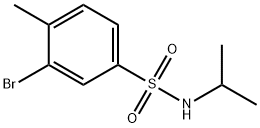 N-ISOPROPYL 3-BROMO-4-METHYLBENZENESULFONAMIDE Structural