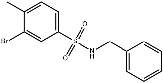 N-BENZYL 3-BROMO-4-METHYLBENZENESULFONAMIDE Structural