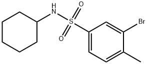 N-CYCLOHEXYL 3-BROMO-4-METHYLBENZENESULFONAMIDE Structural