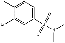 N,N-DIMETHYL 3-BROMO-4-METHYLBENZENESULFONAMIDE Structural