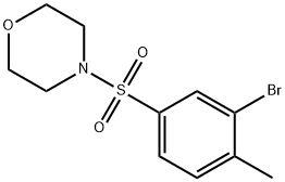 1-(3-BROMO-4-METHYLPHENYLSULFONYL)MORPHOLINE Structural