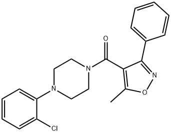 Methanone, [4-(2-chlorophenyl)-1-piperazinyl](5-methyl-3-phenyl-4-isoxazolyl)-