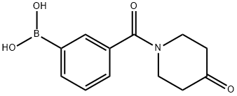 3-(4-OXOPIPERIDINE-1-CARBONYL)PHENYLBORONIC ACID Structural