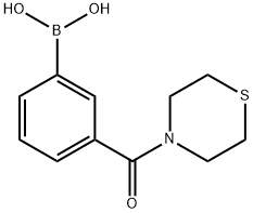 3-(THIOMORPHOLIN-4-YLCARBONYL)BENZENEBORONIC ACID Structural