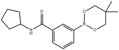 3-(CYCLOPENTYLAMINOCARBONYL)PHENYLBORONIC ACID, NEOPENTYL GLYCOL ESTER