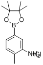 3-AMINO-4-METHYLPHENYLBORONIC ACID, PINACOL ESTER, HCL Structural